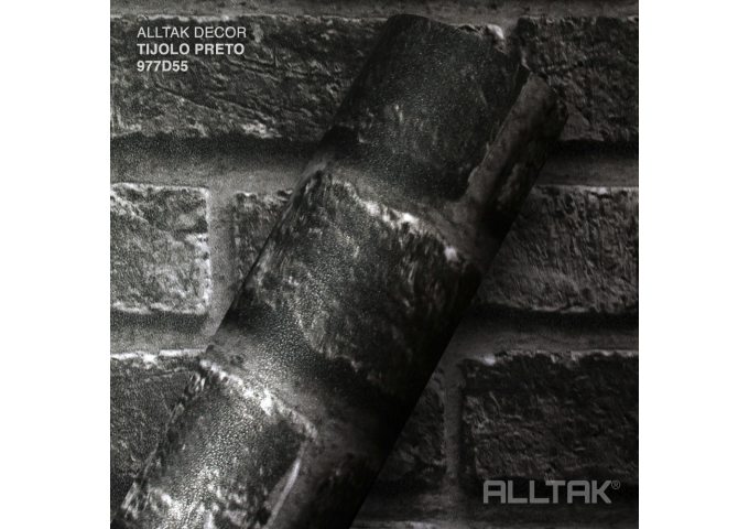 Adesivo Tijolo Preto